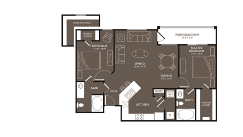 B1 a Floor plan at Park at Magnolia, Magnolia, TX, 77354